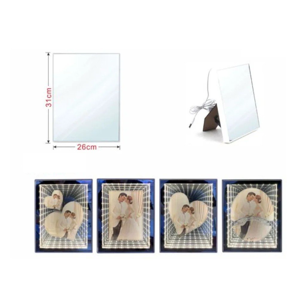 Espejo 3D LED USB 26 x 31 cm 26 x 31 cm por mayor en Chile