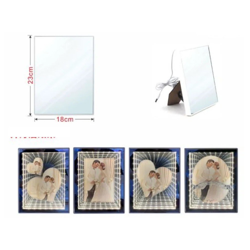Espejo 3D LED USB 18 x 23 cm 18 x 23 cm por mayor en Chile
